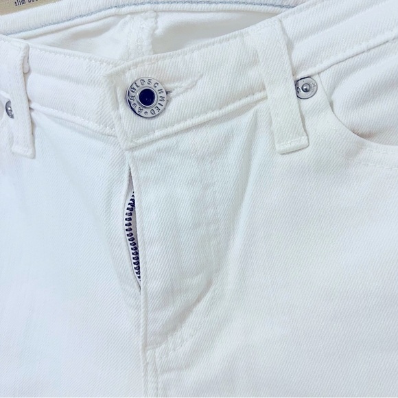 AG Adriano Goldschmied Ballad Slim Boot White Jeans Size 27R Made USA Casual EUC - Picture 4 of 13